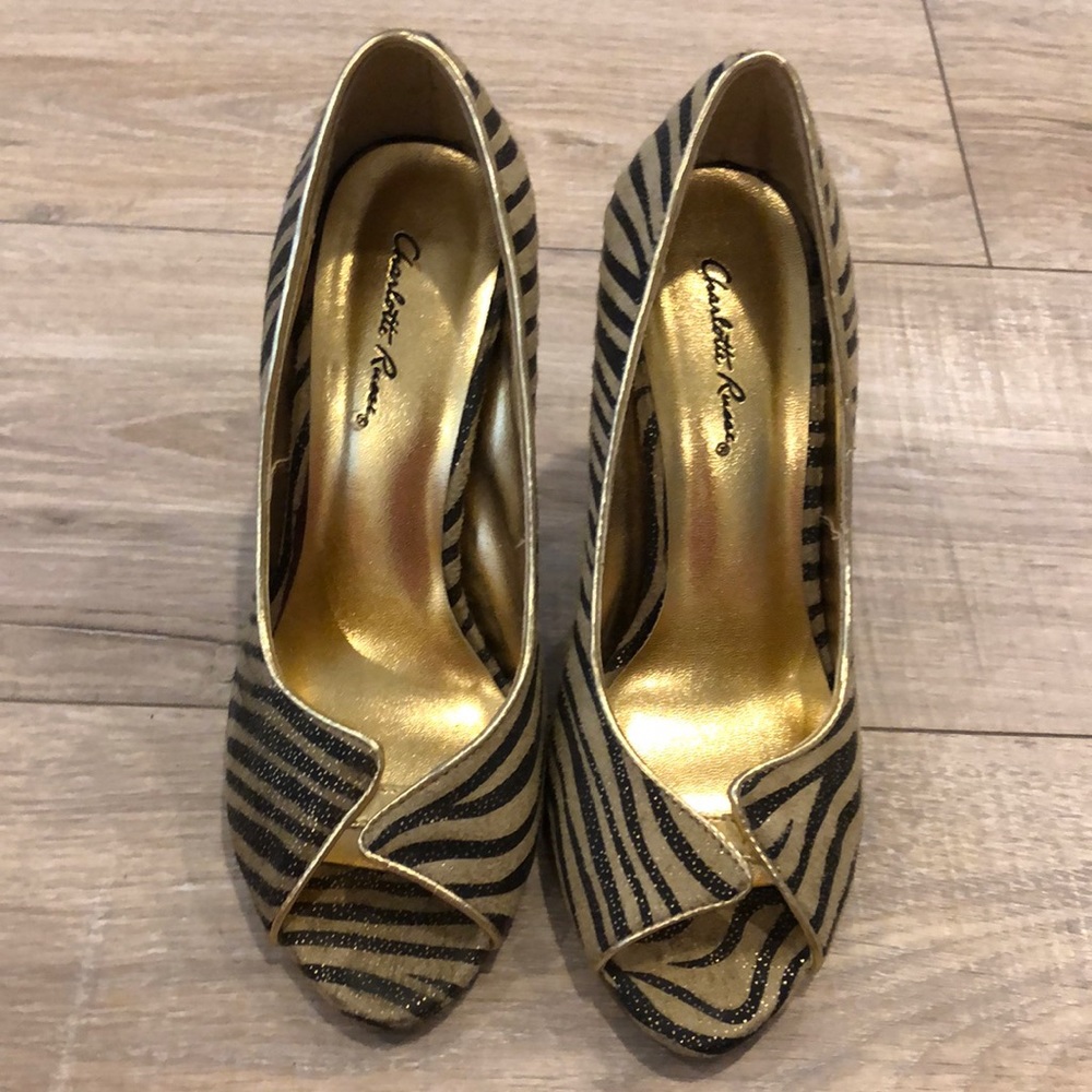 High heels that have never been worn and are in perfect condition.